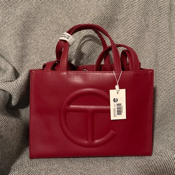 NWT Telfar | Shmedium Shopping Bag in Oxblood - Picture 2 of 5